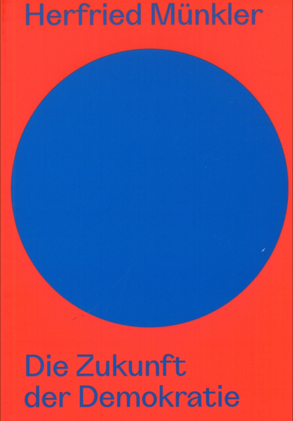 Rotes Cover mit großem blauen Punkt. Name des Autors, Herfried Münkler, und Titel 