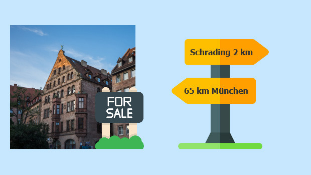 Ein Haus mit der Überschrift