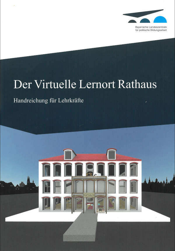 Das Cover der Handreichung zeigt das virtuelle Rathaus