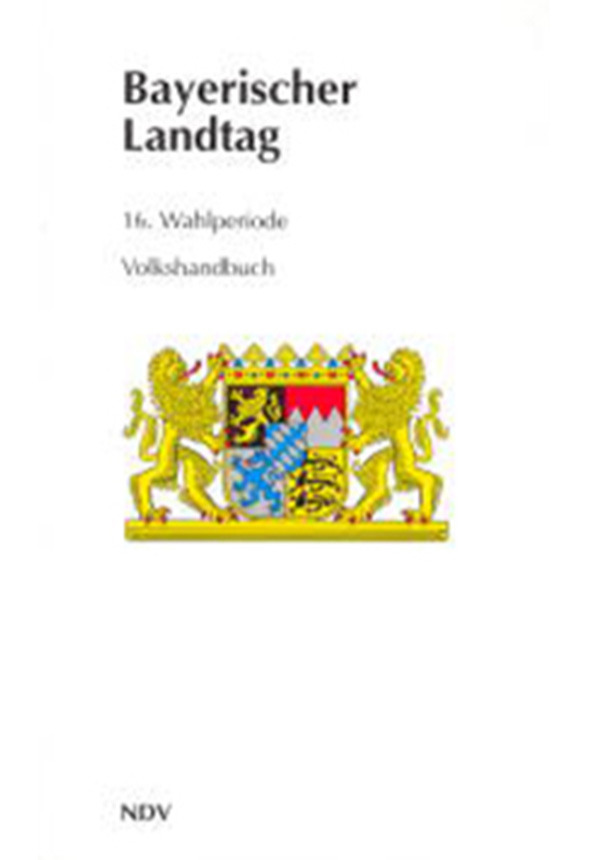 Volkshandbuch Bayerischer Landtag - 16. Wahlperiode (2008-2013)