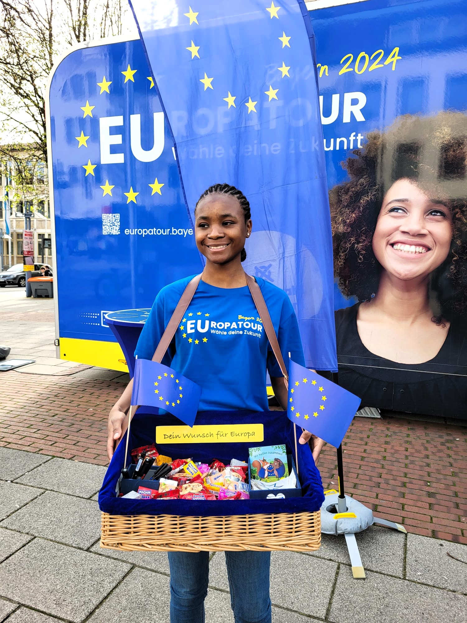 Der Stand der BLZ am Bayerischen Europatag in Nürnberg